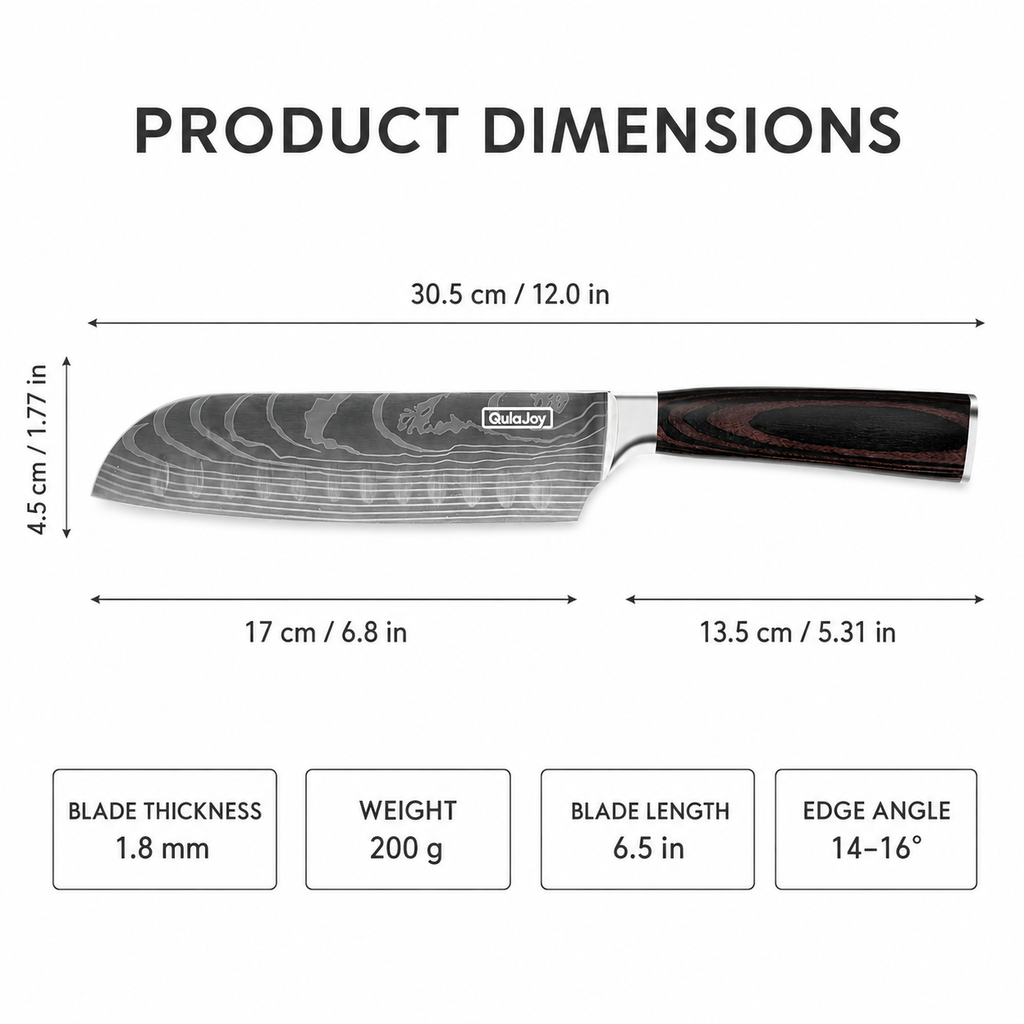 Santoku Chef's Knife