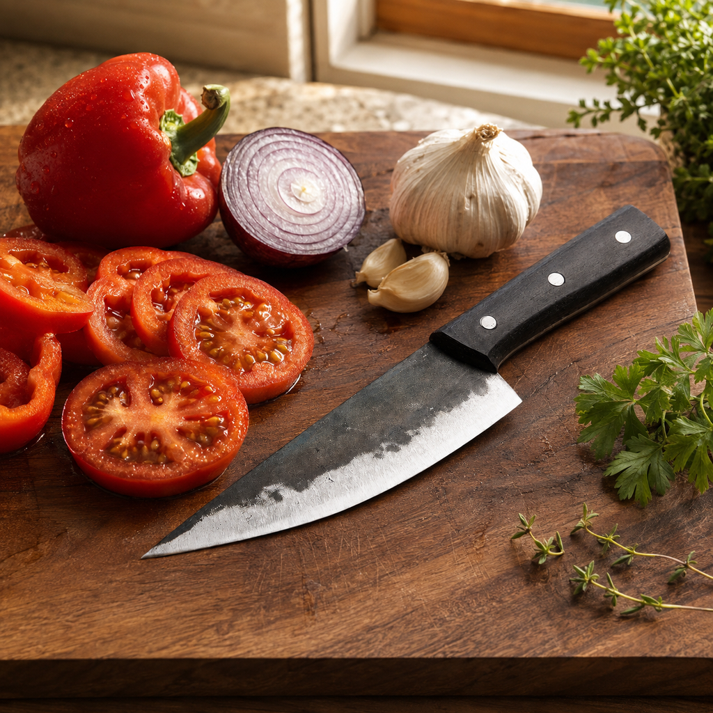 Hand-Forged Kitchen Knife