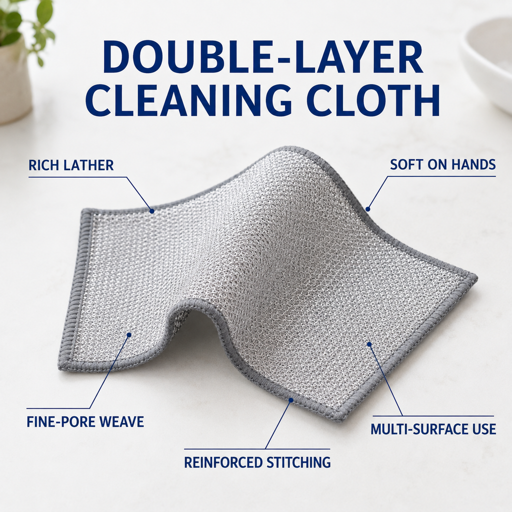 Double-Sided Scouring Pad