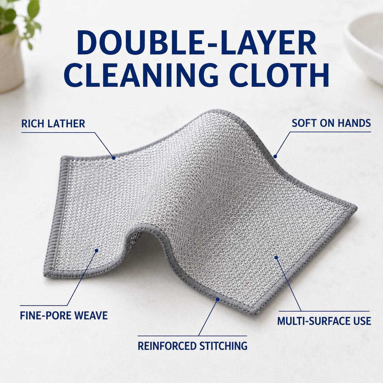 Double-Sided Scouring Pad