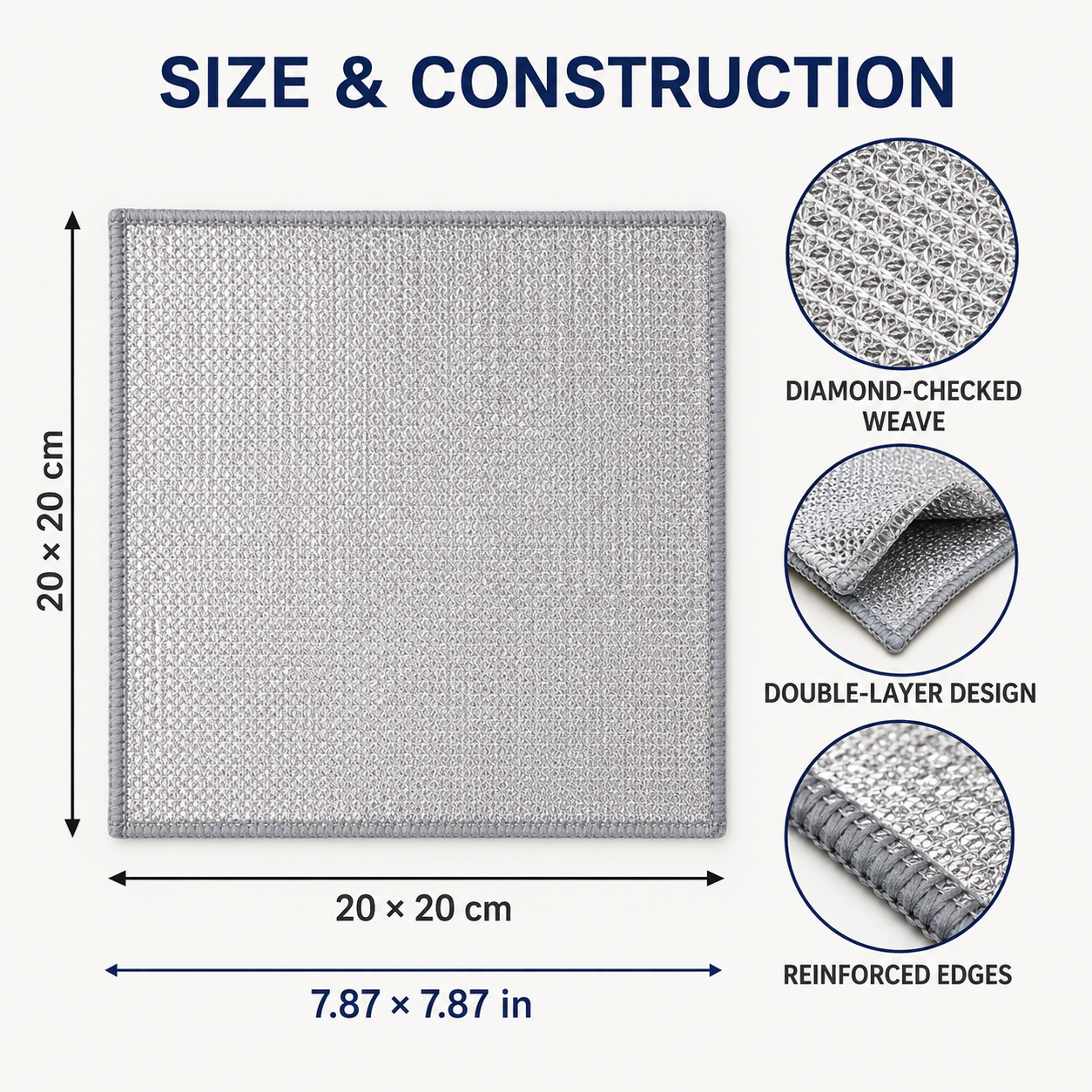 Double-Sided Scouring Pad