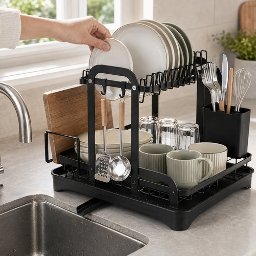 2-Tier Dish Drying Rack