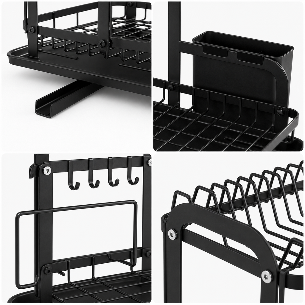 2-Tier Dish Drying Rack
