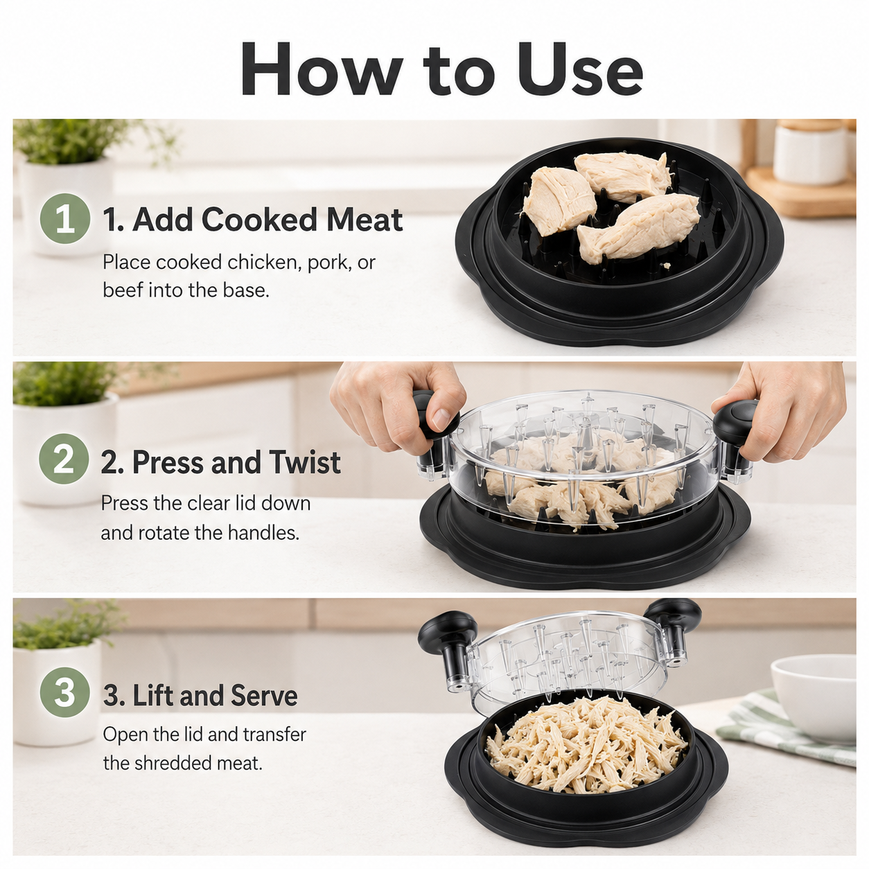 Chicken Meat Shredder Tool